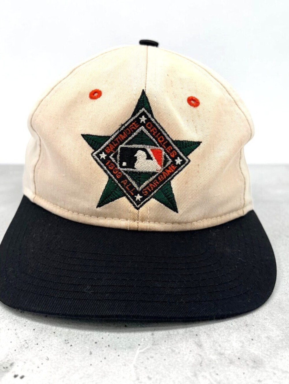 Vintage Competitor Baltimore Orioles 1993 All Star Game Adjustable Beige Cap